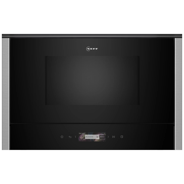 Встраиваемая микроволновая печь NEFF NL4WR21N1 (Черный / Нержавеющая сталь)