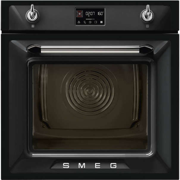 Электрический духовой шкаф с паром Smeg SOP6902S2PN (Черный)