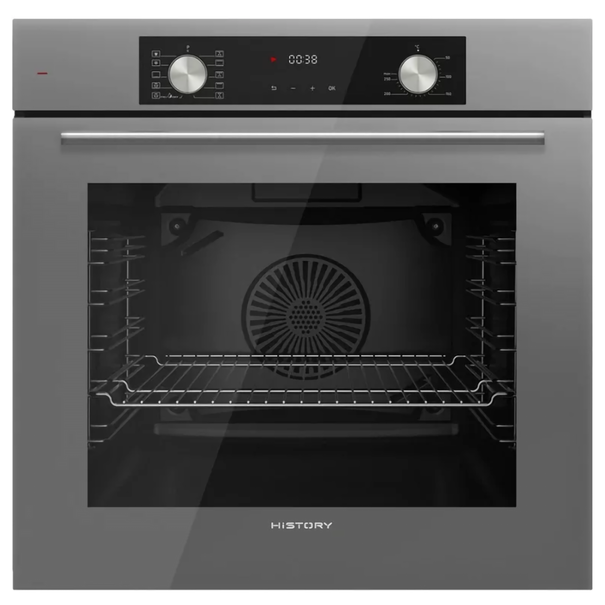 Электрический духовой шкаф HiSTORY OE7710B.F (Серый)