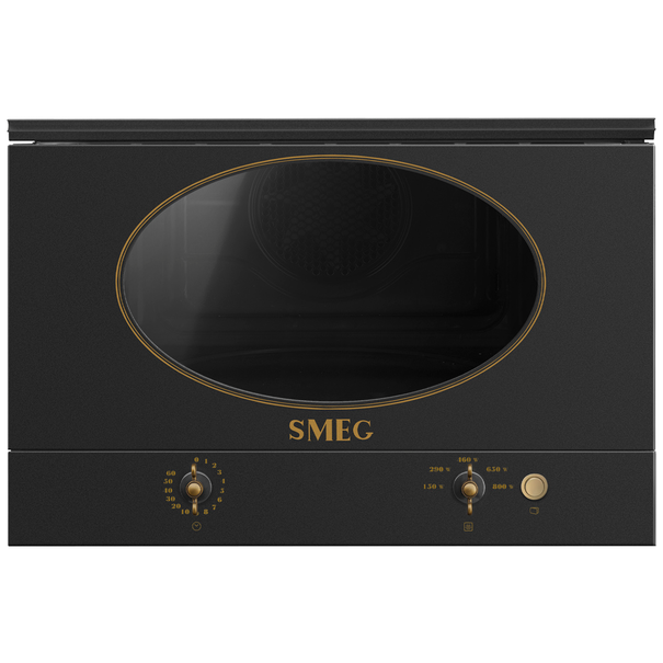 Встраиваемая микроволновая печь Smeg MP822N (Антрацит)