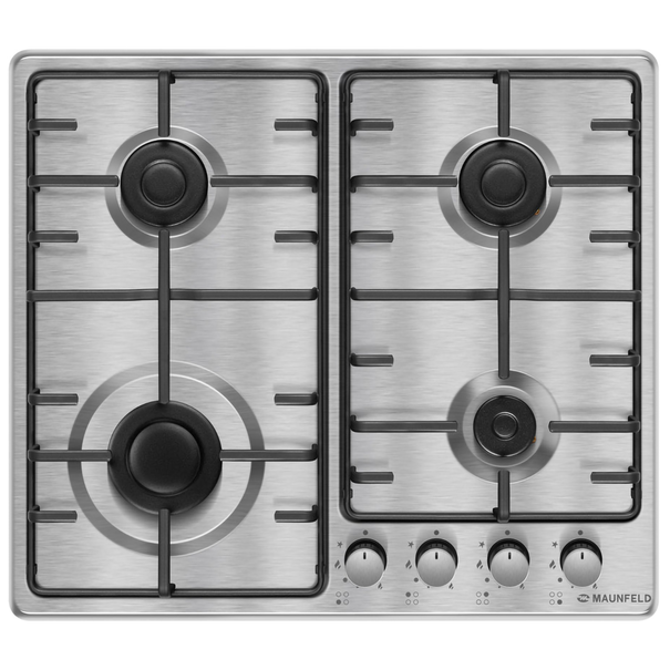 Газовая варочная панель MAUNFELD EGHS.64.3STS-E /G (Нержавеющая сталь)