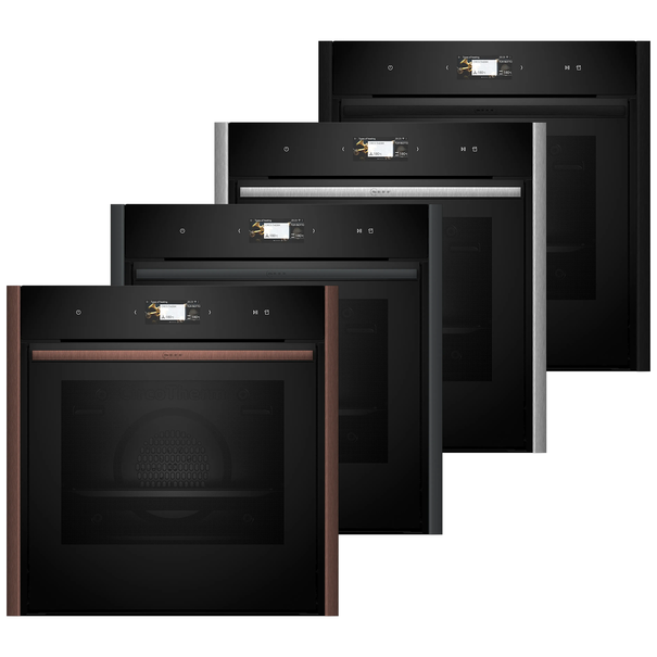 Электрический духовой шкаф с паром NEFF B69FS3CY0 (Черный (Без фурнитуры))