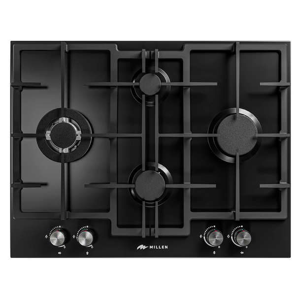 Газовая варочная панель MILLEN MGHD 6501 (Черный / Нержавеющая сталь)