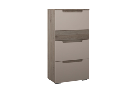 Комод Анри для обуви Давос Трюфель, Темный лен