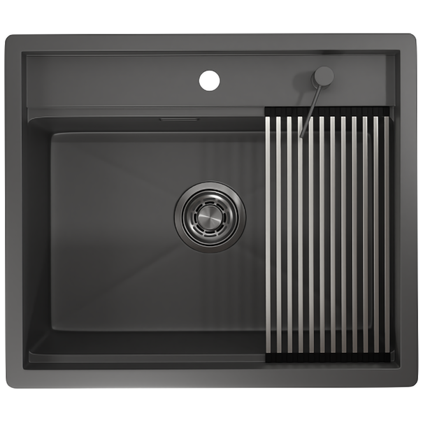 Кухонная мойка GRANULA KS-6051 (Графит матовый)