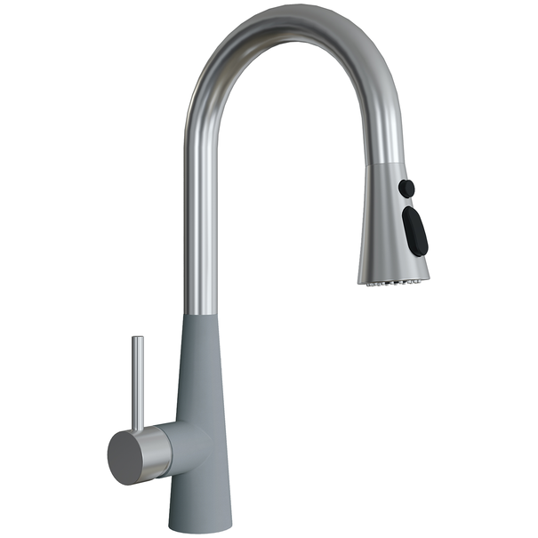 Смеситель для кухни Florentina ВИТА PRO FL (Серый шелк)
