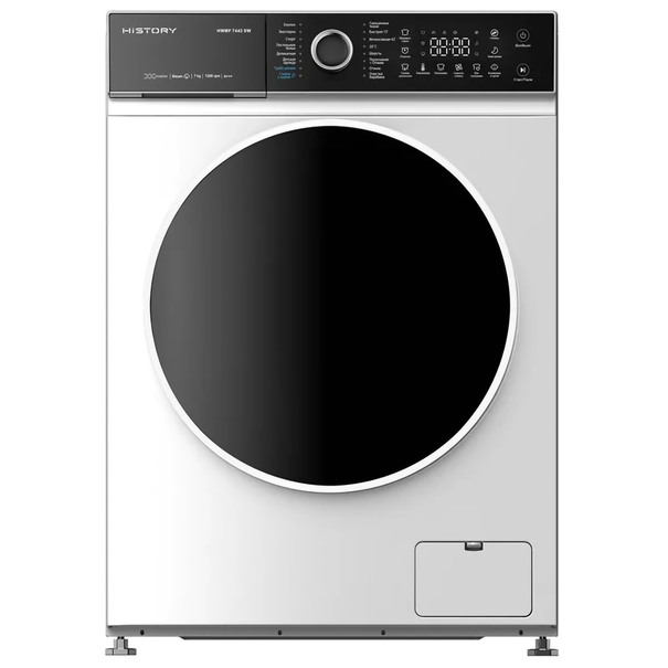 Стиральная машина HiSTORY HWMF 7442 (Белый / Черный)