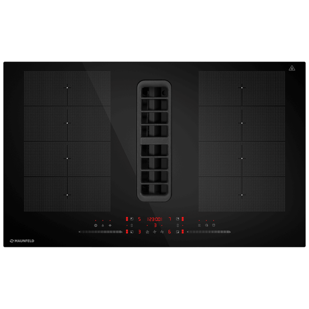 Индукционная варочная панель с вытяжкой MAUNFELD MIHC834SF2BK (Черный)