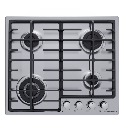 Газовая варочная панель MAUNFELD EGHS.64.63C /G (Нержавеющая сталь)