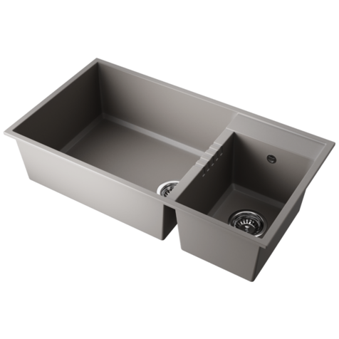 Кухонная мойка OMOIKIRI Tedori 85-2-U (Leningrad Grey)