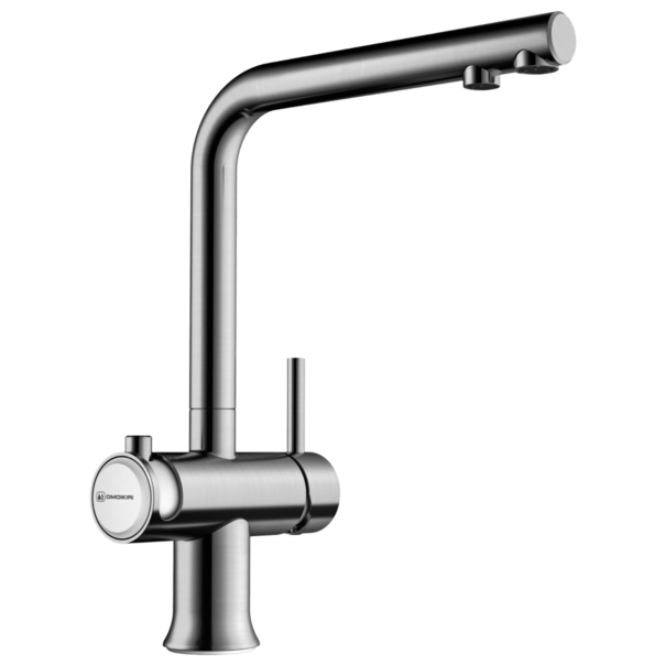 Смеситель для кухни OMOIKIRI Hotaru (Белый / Нержавеющая сталь)