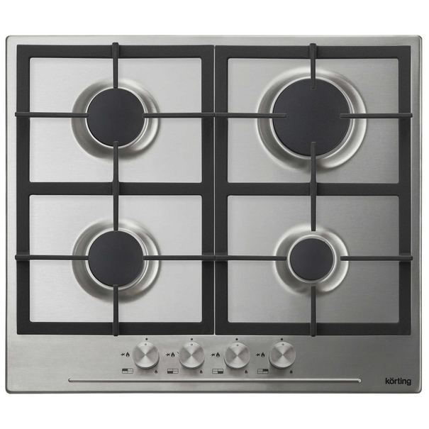 Газовая варочная панель Korting HG 665 C (Нержавеющая сталь)