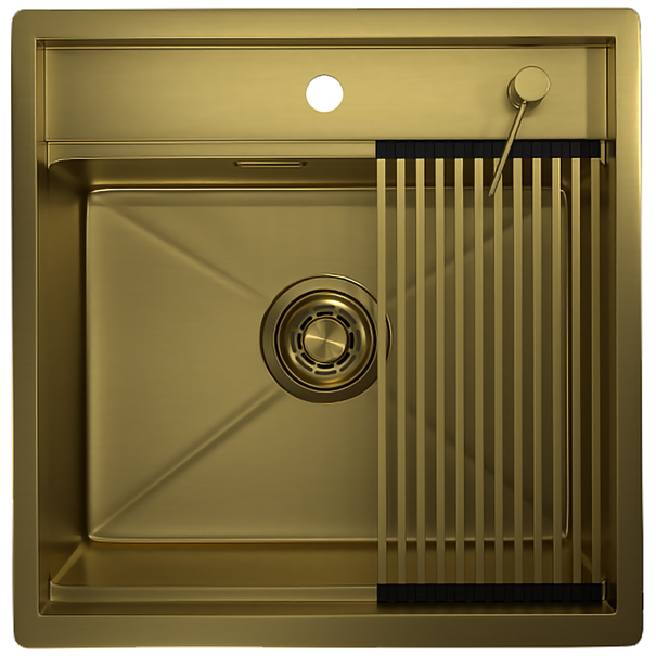 Кухонная мойка GRANULA KS-5051 (Золото сатин)