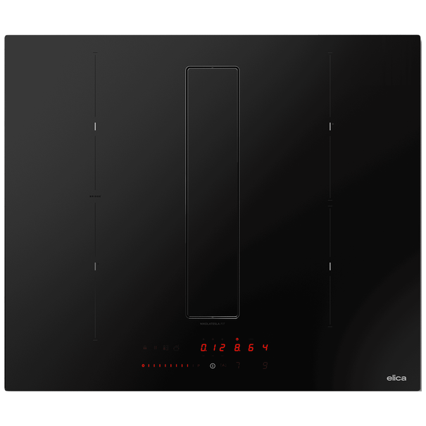 Индукционная варочная панель с вытяжкой Elica NIKOLATESLA FIT RAW BR/A/60 (Черный матовый)