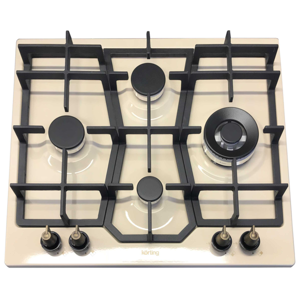 Газовая варочная панель Korting HG 631 CTR (Слоновая кость)