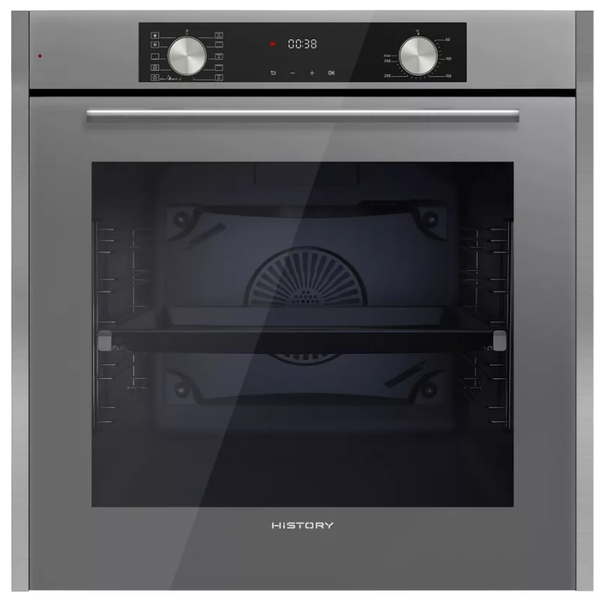 Электрический духовой шкаф HiSTORY OEP8510P.F (Серый)