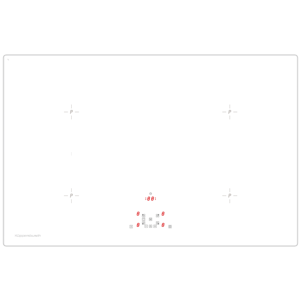 Индукционная варочная панель Kuppersbusch KI 8520.0 WR (Белый)