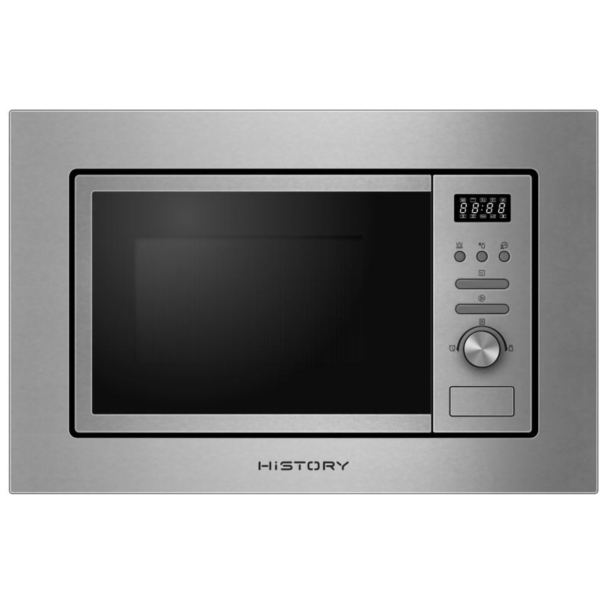 Встраиваемая микроволновая печь HiSTORY MIH 28BG (Нержавеющая сталь)