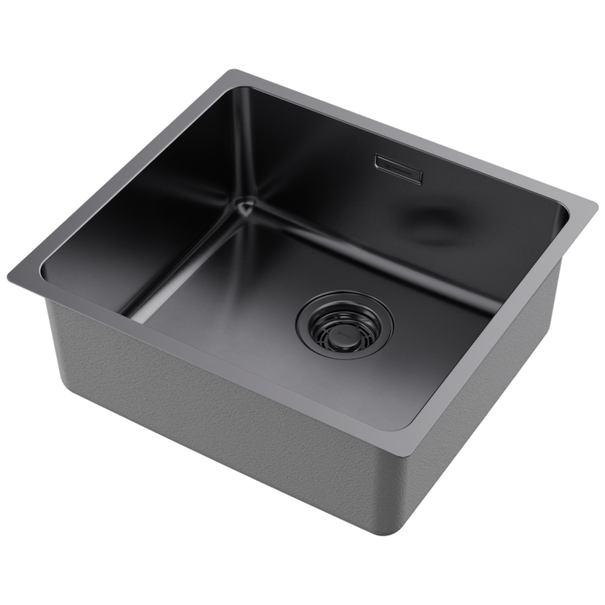 Кухонная мойка OMOIKIRI Tadzava 49-U/I (Вороненая сталь)