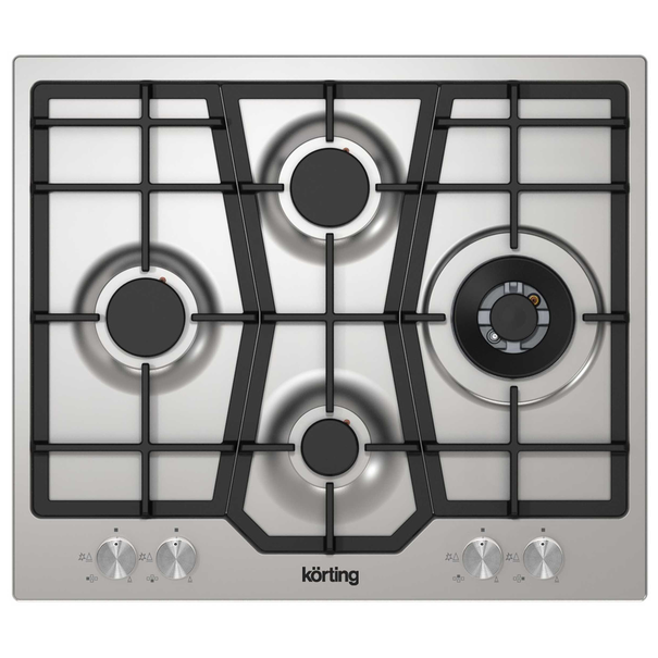 Газовая варочная панель Korting HG 631 CT (Нержавеющая сталь)