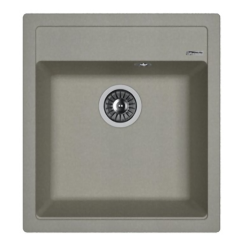 Кухонная мойка Florentina ЛИПСИ 460 (Серый шелк)