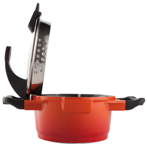 Кастрюля с крышкой 16см 1.5л BergHOFF Virgo 2304900 (Оранжевый)