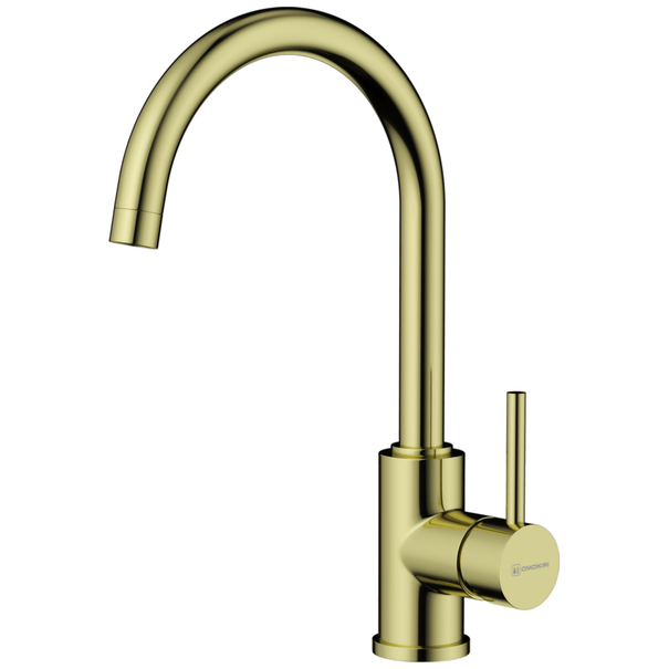 Смеситель для кухни OMOIKIRI Shinagawa (Светлое золото)