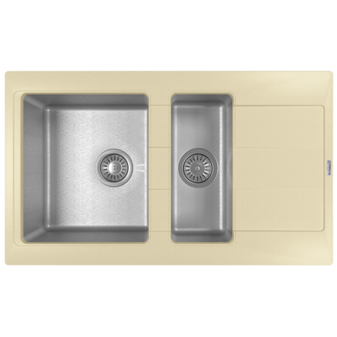 Кухонная мойка Florentina КОМБИ 860К (Шампань)