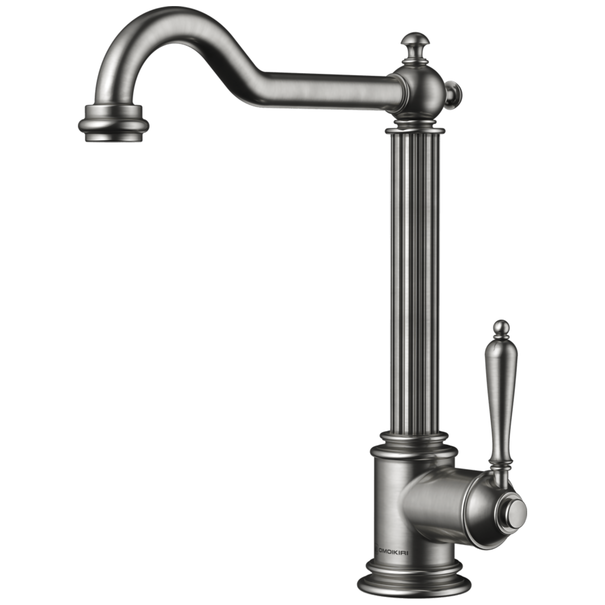 Смеситель для кухни OMOIKIRI Toshima (Античное серебро)