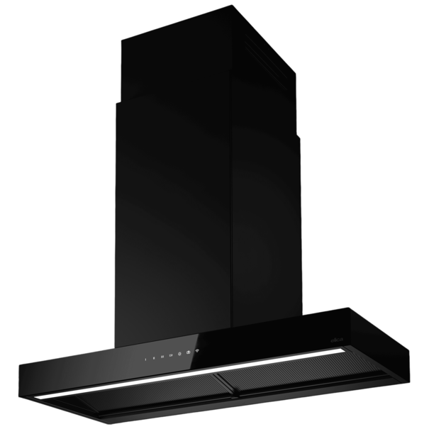 Островная Т-образная вытяжка Elica HAIKU DRY ISL @ BLRO/A/90x32 (Черный)