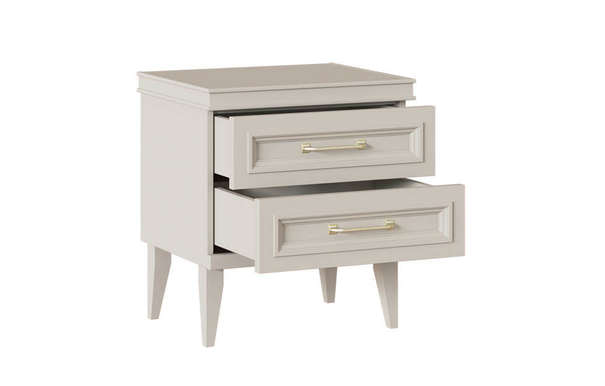 Прикроватная тумба Орландо с выдвижными ящиками Ярко-серый