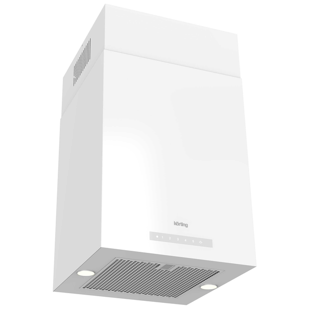 Островная прямоугольная вытяжка Korting KHA 45970 Cube (Белый)