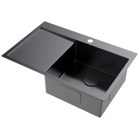 Кухонная мойка OMOIKIRI Akisame 78-R (Вороненая сталь)